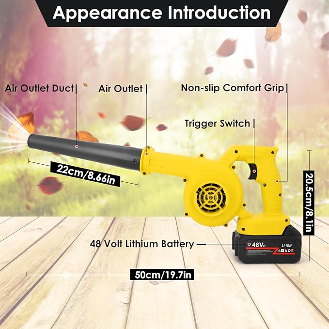 Rechargeable Air Cleaning Blower